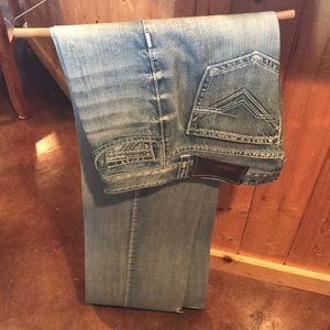 Rock & Roll Cowboy Denim Jeans size 33x38